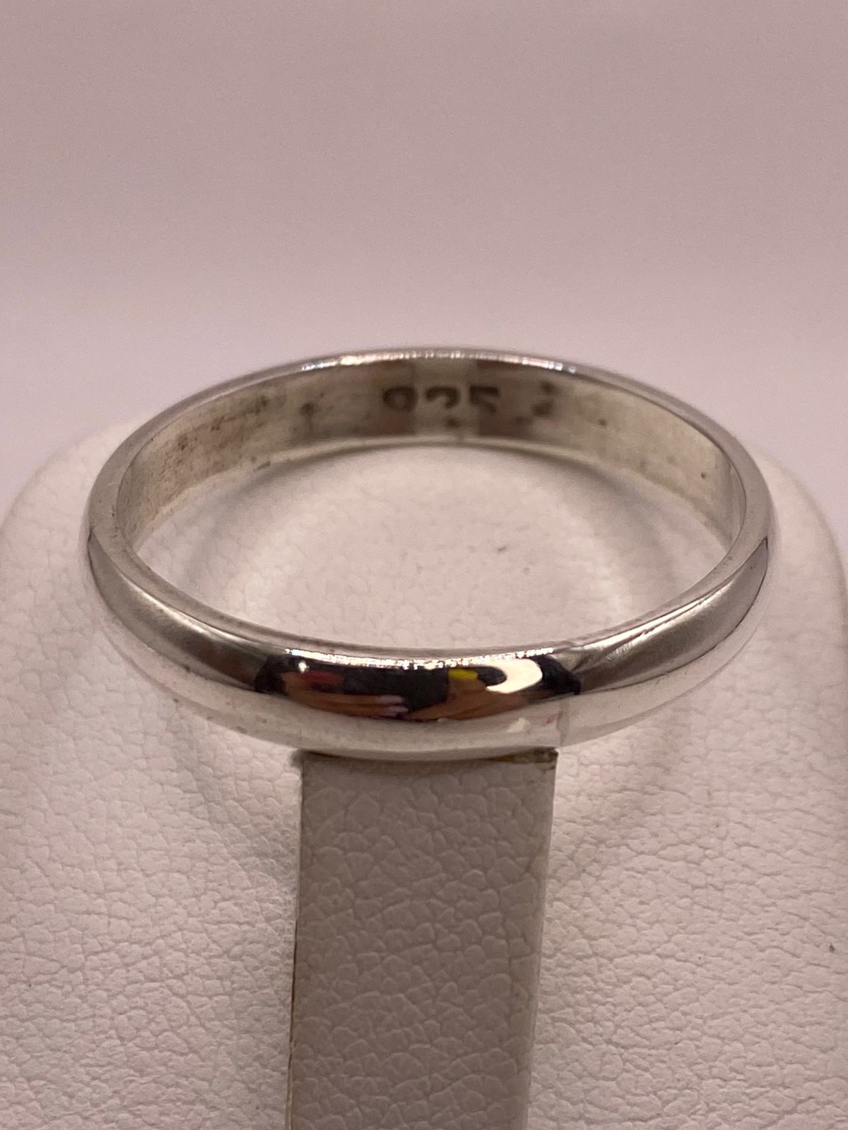 Anillo Argolla Lisa en Plata .925, sello de autenticidad Plata Ley .925