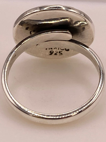 Anillo Artesanal Ajustable en Plata con Calendario Maya, sello de autenticidad Plata Ley .925