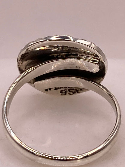 Anillo Artesanal Ajustable en Plata con Calendario Maya, sello de autenticidad Plata Ley .925