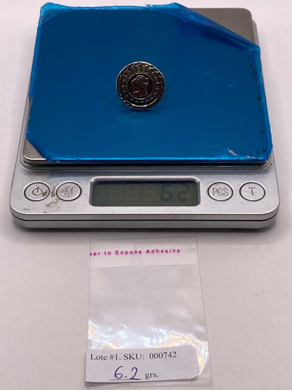 Anillo Artesanal Ajustable en Plata con Calendario Maya, peso en gramos (báscula)