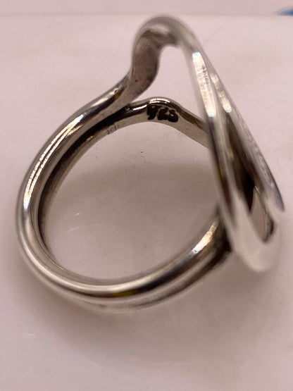 Anillo Artesanal en Plata con Calendario Azteca y Detalle en Negro, sello de autenticidad Plata Ley .925