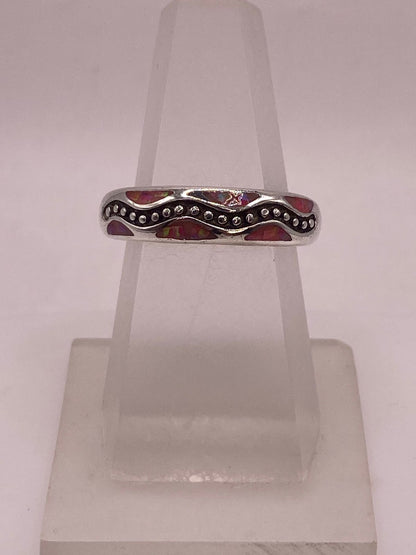Anillo Artesanal de Plata 950 con Ópalo de Fuego, vista superior