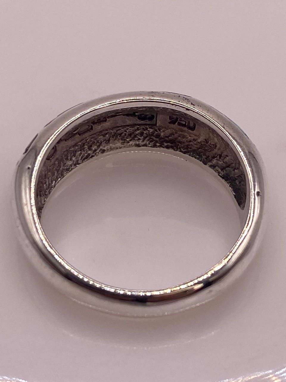Anillo Artesanal de Plata 950 con Ópalo de Fuego, peso en gramos (báscula)