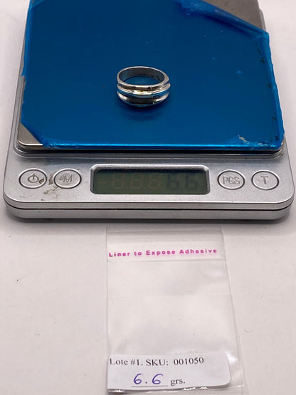 Anillo Banda Texturizada en Plata .925, peso en gramos (báscula)