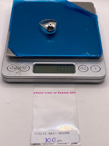 Anillo Bombeado Liso en Plata .925, peso en gramos (báscula)