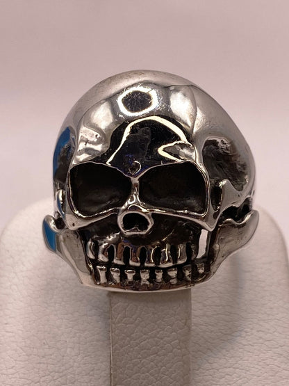 Anillo de Calavera en Plata .925, vista de detalle