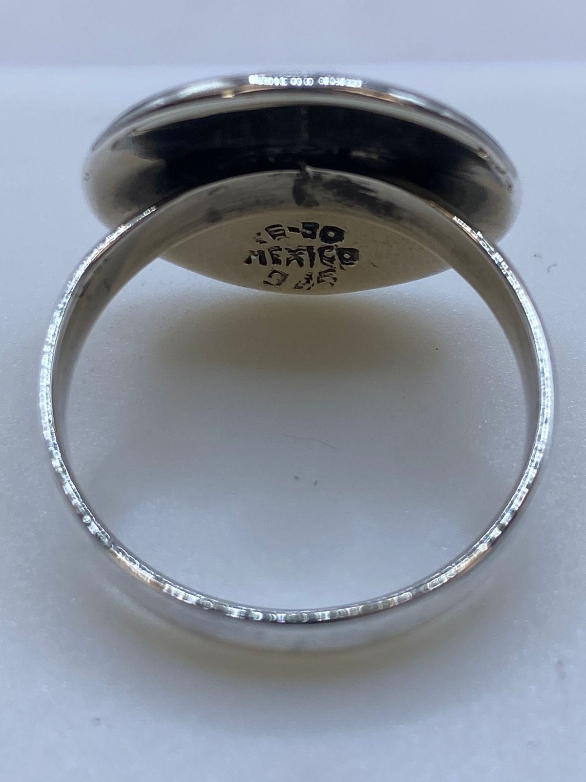 Anillo Calendario Maya en Plata .925, sello de autenticidad Plata Ley .925