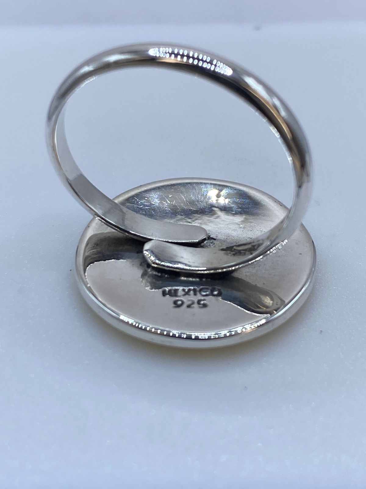 Anillo Calendario Maya Ajustable en Plata .925, sello de autenticidad Plata Ley .925