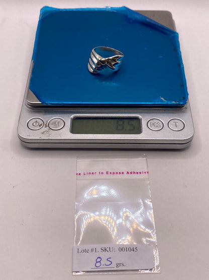Anillo Contemporáneo en Plata .925, peso en gramos (báscula)