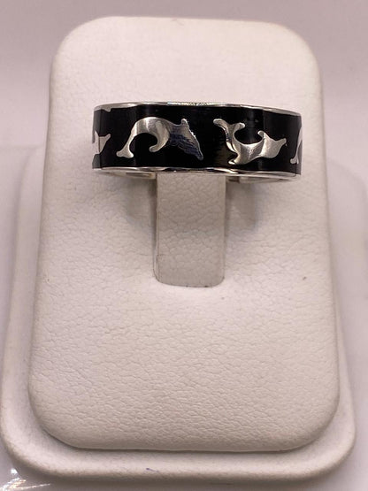 Anillo Delfines en Plata .925 — vista lateral