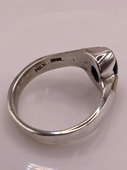 Anillo Elegante de Plata 950con Ópalo de Fuego y Zirconia, sello de autenticidad Plata Ley .925