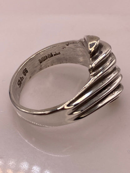 Anillo Escultural Ondas en Plata .925, sello de autenticidad Plata Ley .925