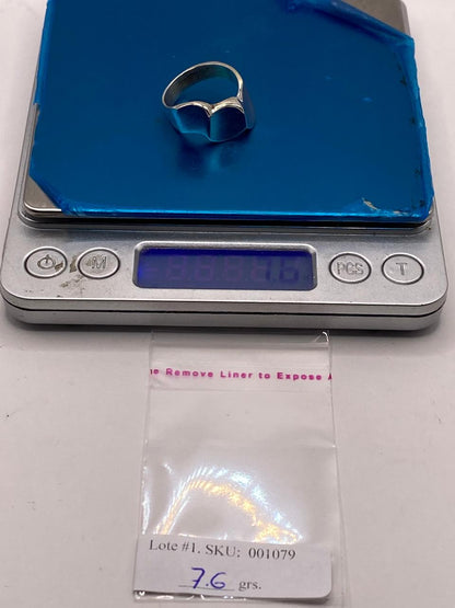 Anillo Escultural Orgánico en Plata .925, peso en gramos (báscula)