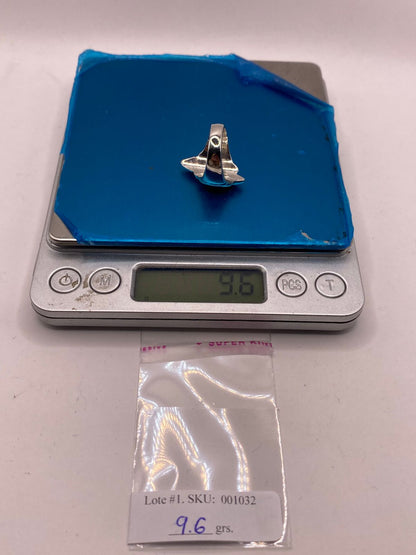 Anillo Escultural de Plata .925, peso en gramos (báscula)
