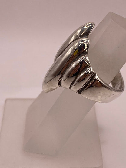 Anillo Escultural de Plata .925, sello de autenticidad Plata Ley .925