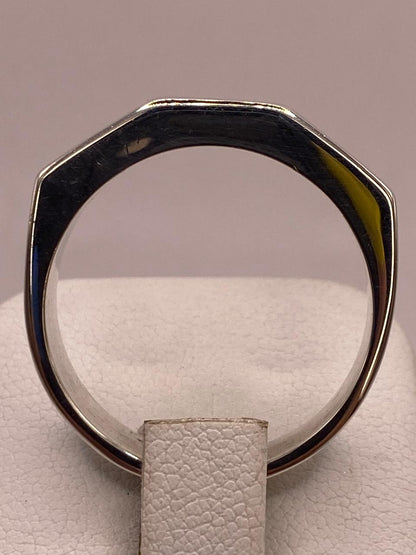 Anillo Geométrico Minimalista en Plata .925, vista superior