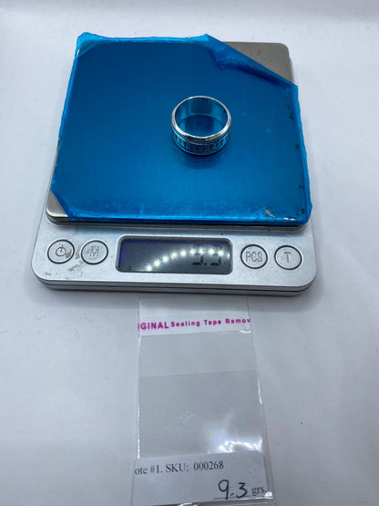 Anillo Giratorio de Plata 925 con Cruce, peso en gramos (báscula)