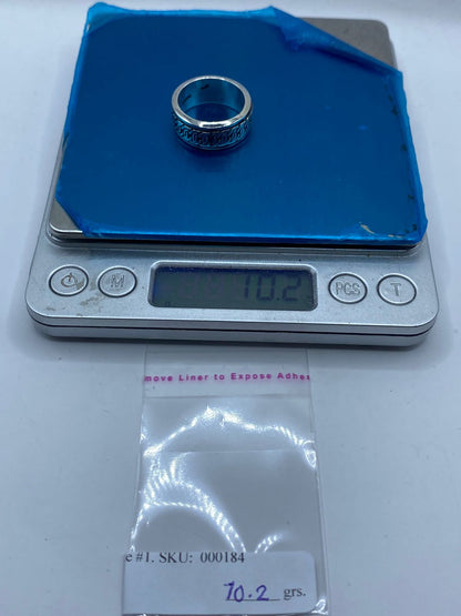 Anillo Giratorio de Plata 925 con Diseño de Cadena, peso en gramos (báscula)