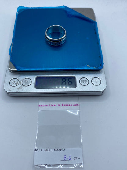 Anillo Giratorio de Plata 925 con Símbolos de la Suerte, vista superior