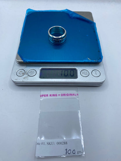 Anillo Giratorio de Plata 925 con Símbolos de la Suerte, peso en gramos (báscula)