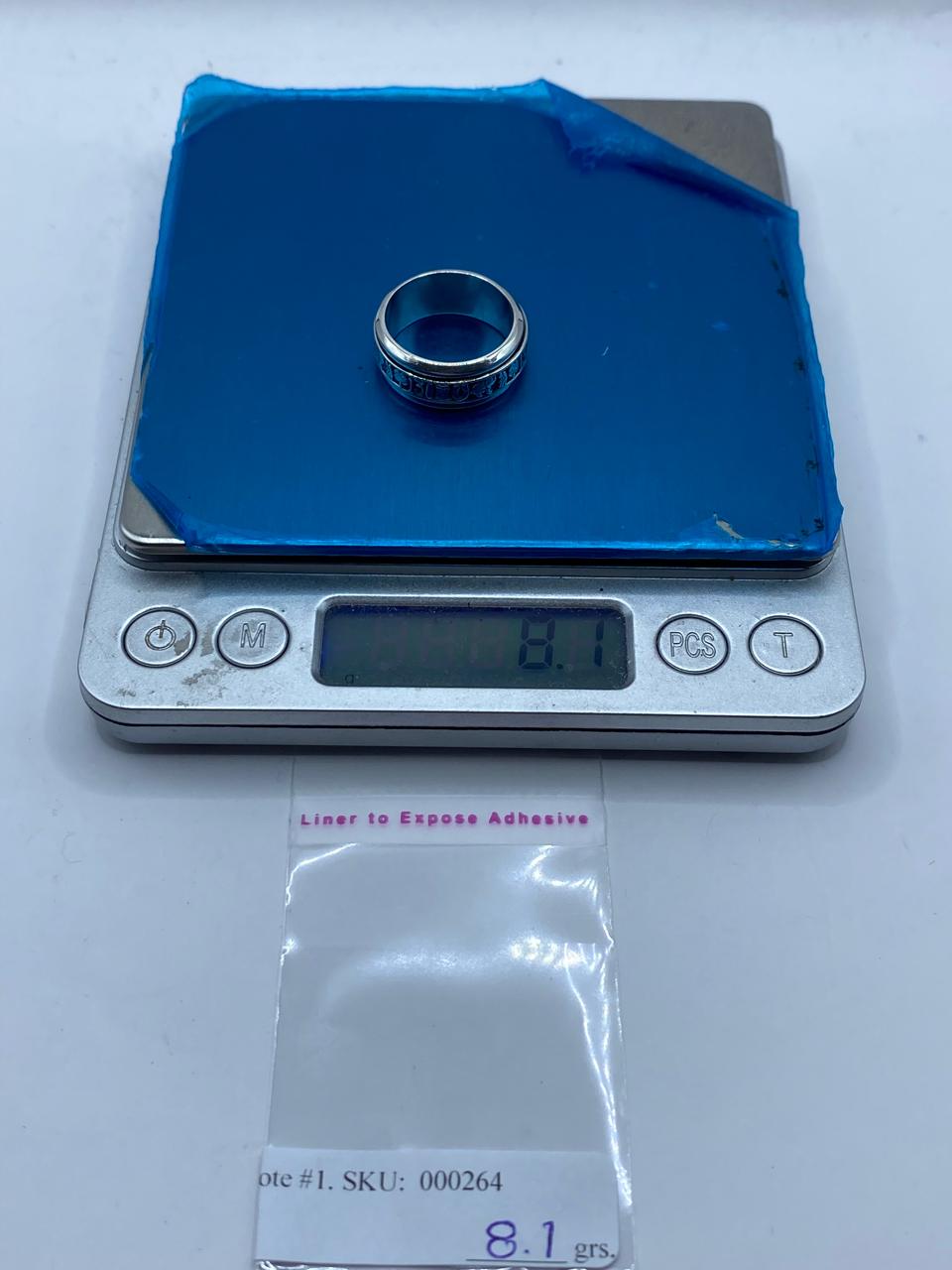 Anillo Giratorio de Plata 925 con Símbolos de la Suerte, vista lateral