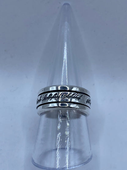 Anillo Giratorio de Plata 925 – Inspirado en el Señor de los Anillos — vista lateral