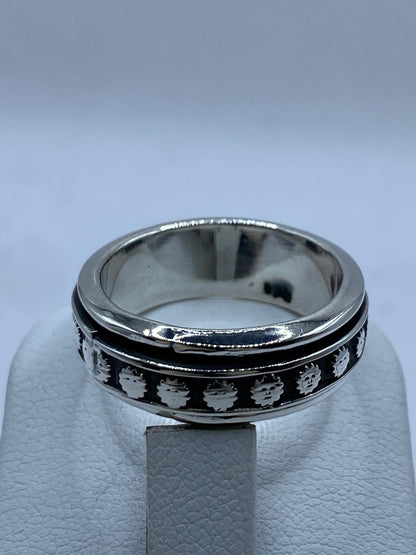 Anillo Giratorio Soles Prehispánicos en Plata .925, sello de autenticidad Plata Ley .925