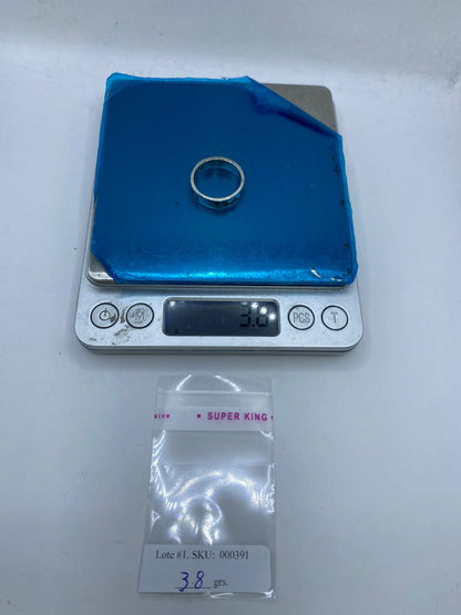 Anillo Greca Ancestral en Plata .925 con Malaquita Natural, peso en gramos (báscula)