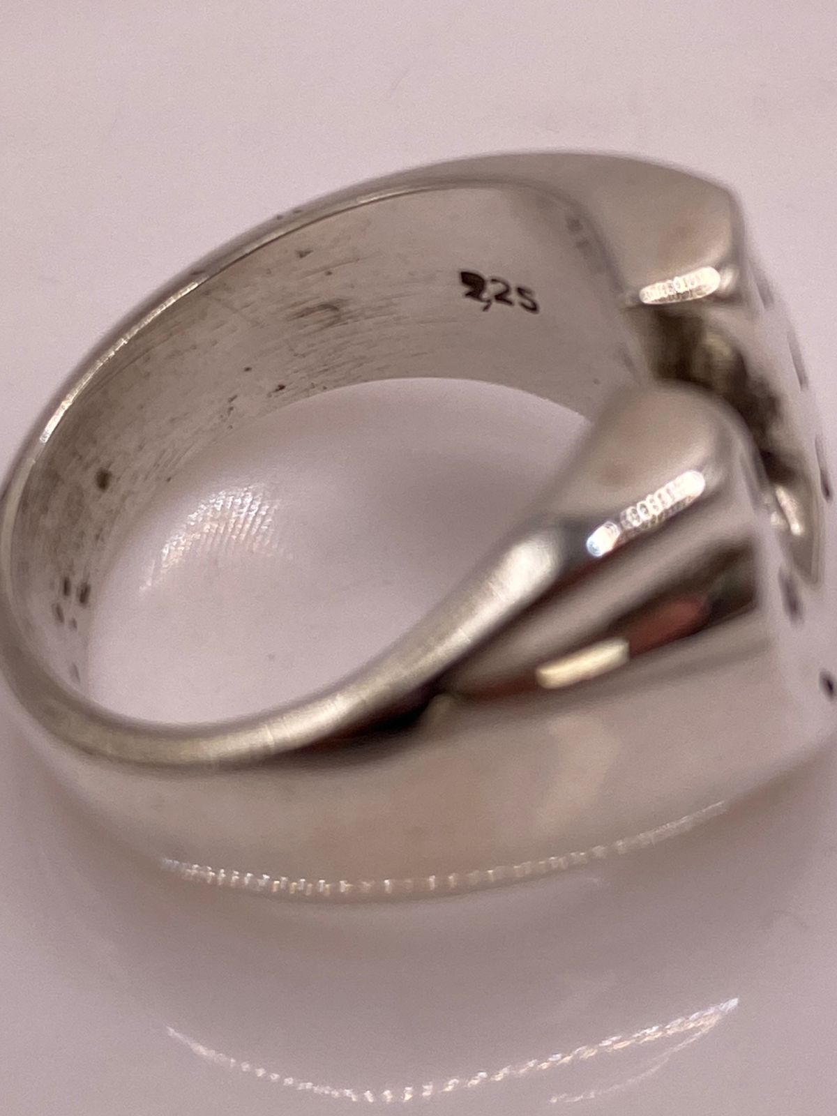 Anillo Herradura de Plata Ley .925, sello de autenticidad Plata Ley .925