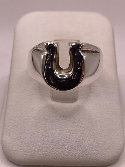 Anillo Herradura de Plata Ley .925 — detalle de acabado