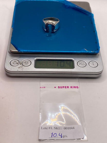 Anillo de Herradura en Plata .925, peso en gramos (báscula)