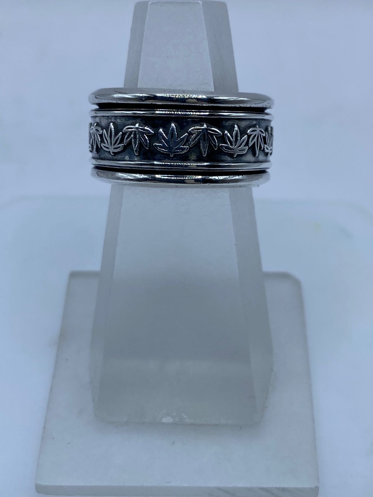 anillo Hoja de Maple en Plata .925 — vista lateral