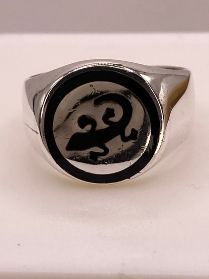 Anillo Lagartija en Plata .925, vista lateral