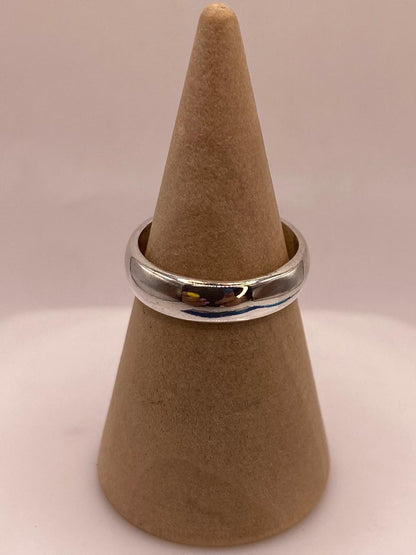 Anillo Liso Argolla en Plata .925, vista frontal