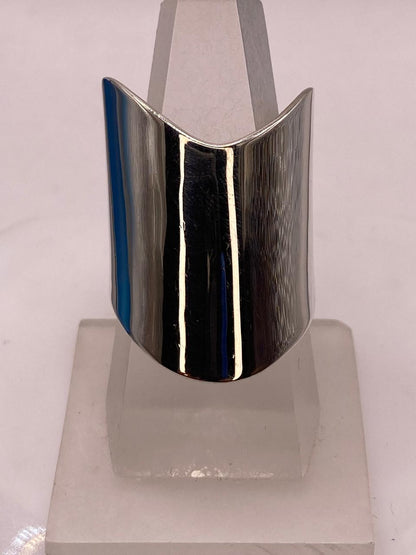Anillo Liso de Plata .925 con Efecto Espejo — detalle de acabado