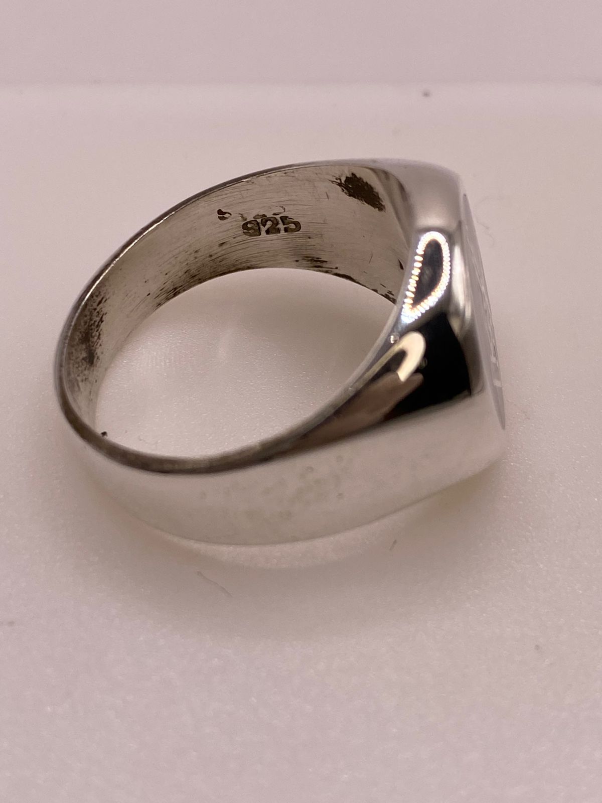 Anillo Masónico Compás y Escuadra en Plata .925, sello de autenticidad Plata Ley .925