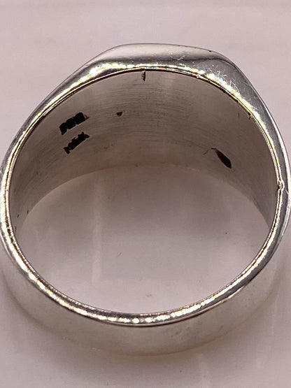 Anillo con Ópalo de Fuego Plata Ley 950 Diseño Triple Incrustación, sello de autenticidad Plata Ley .925