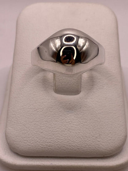 Anillo Orgánico de Plata Ley .925, vista frontal