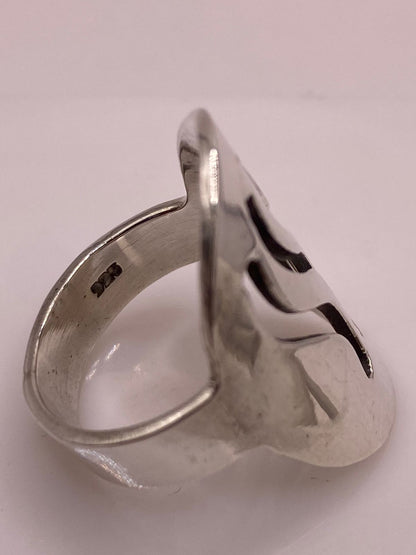 Anillo Ovalado Ondas en Plata .925, sello de autenticidad Plata Ley .925