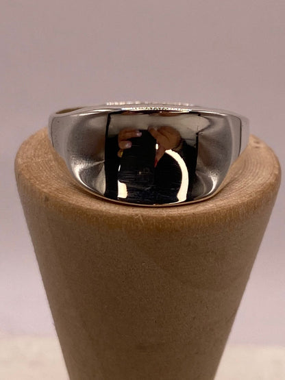 Anillo Ovalado de Plata Ley .925, sello de autenticidad Plata Ley .925