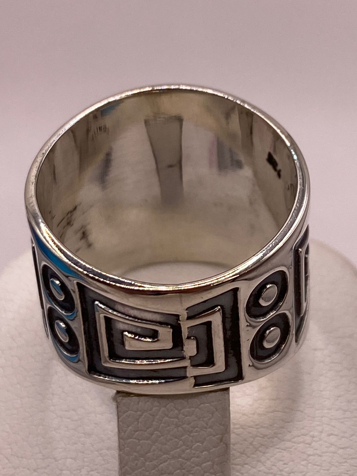 Anillo con Pirámide y Sol/luna en Plata .925 , sello de autenticidad Plata Ley .925