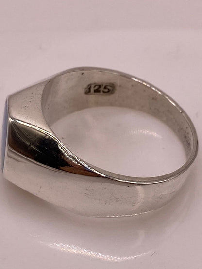 Anillo en Plata Ley 925 con Ópalo de Fuego Diseño Ovalado Moderno, sello de autenticidad Plata Ley .925