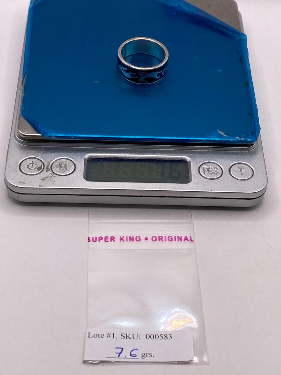 Anillo de Plata .925 con Figura Prehispánica, peso en gramos (báscula)