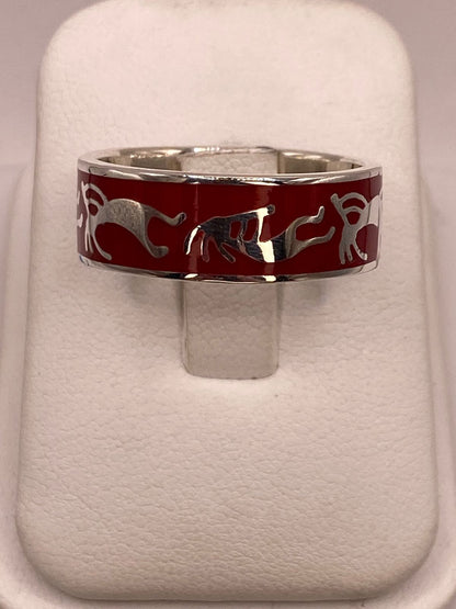Anillo de Plata .925 con Figuras Zoomorfas, vista de detalle