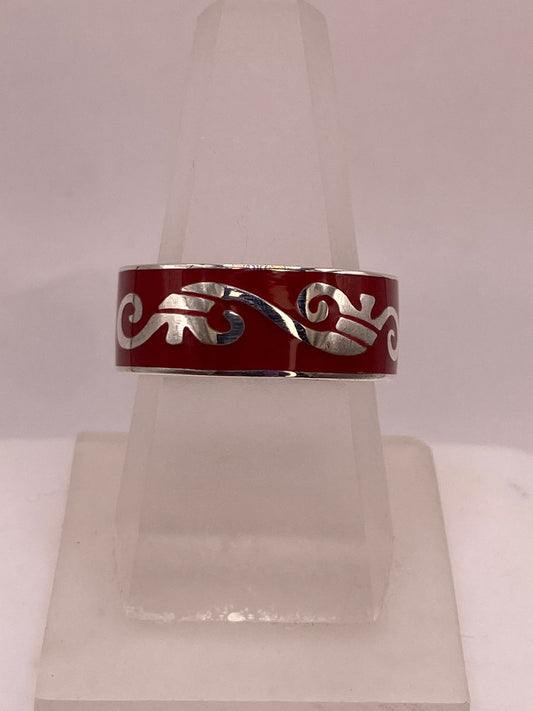 Anillo de Plata .925 Greca Ornamentada — vista lateral