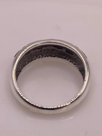 Anillo de Plata 950 con Ópalo de Fuego y Diseño Greca, sello de autenticidad Plata Ley .925