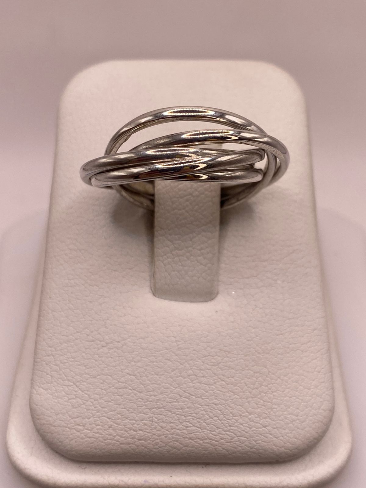 Anillo Semanario Quíntuple en Plata .925, vista lateral