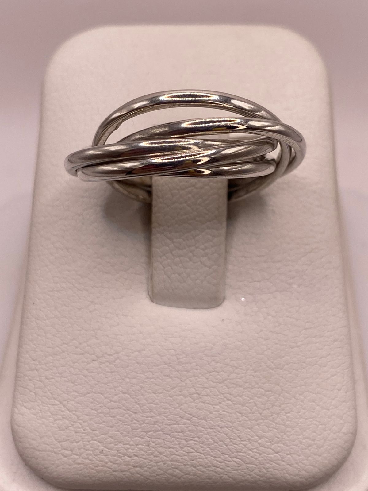 Anillo Semanario Quíntuple en Plata .925, vista superior