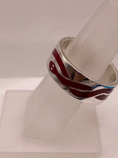 Anillo Serpiente de Plata .925, vista lateral