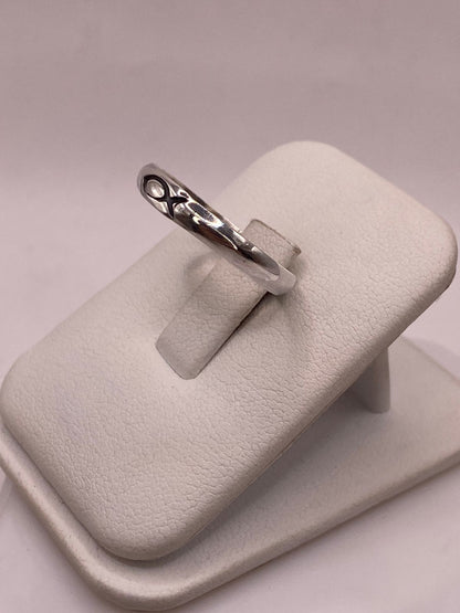 Anillo con Símbolo de Pez (ichthys) en Plata .925, vista lateral